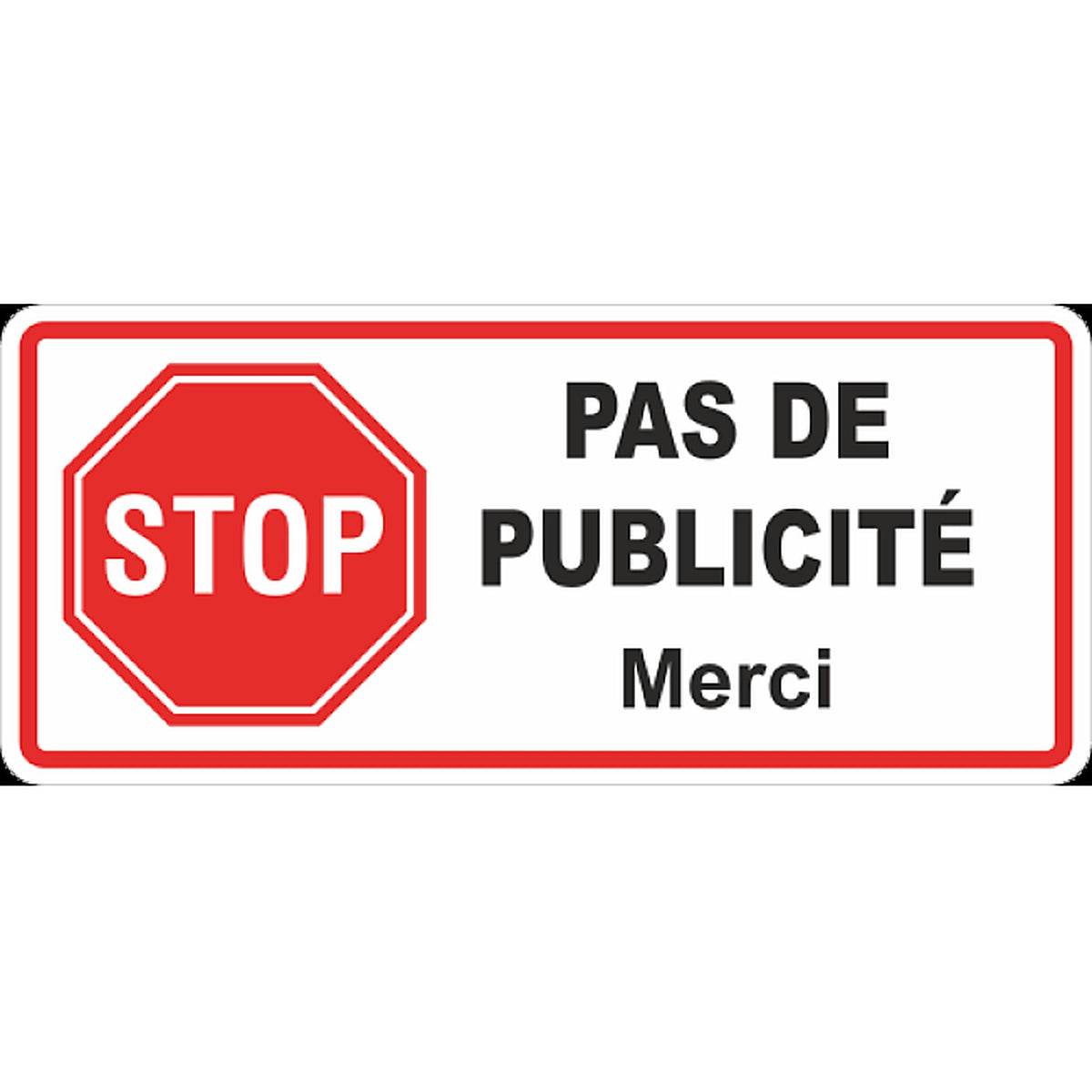 Sticker Stop Pub – Signalétique Anti-Démarchage
