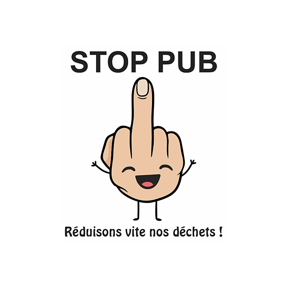 Sticker STOP PUB rond – Anti-prospectus