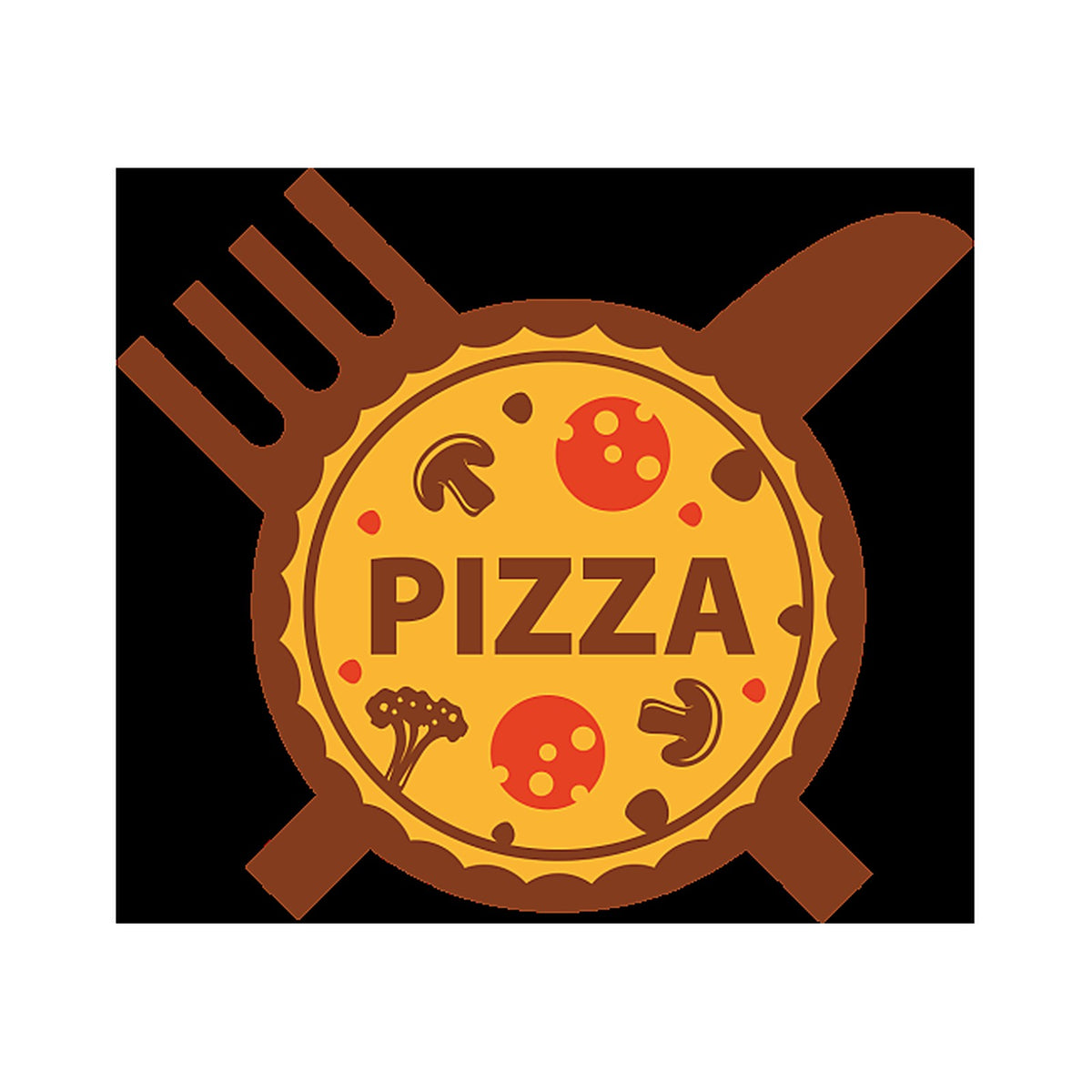 Sticker Logo Pizzeria - Signalétique Restauration