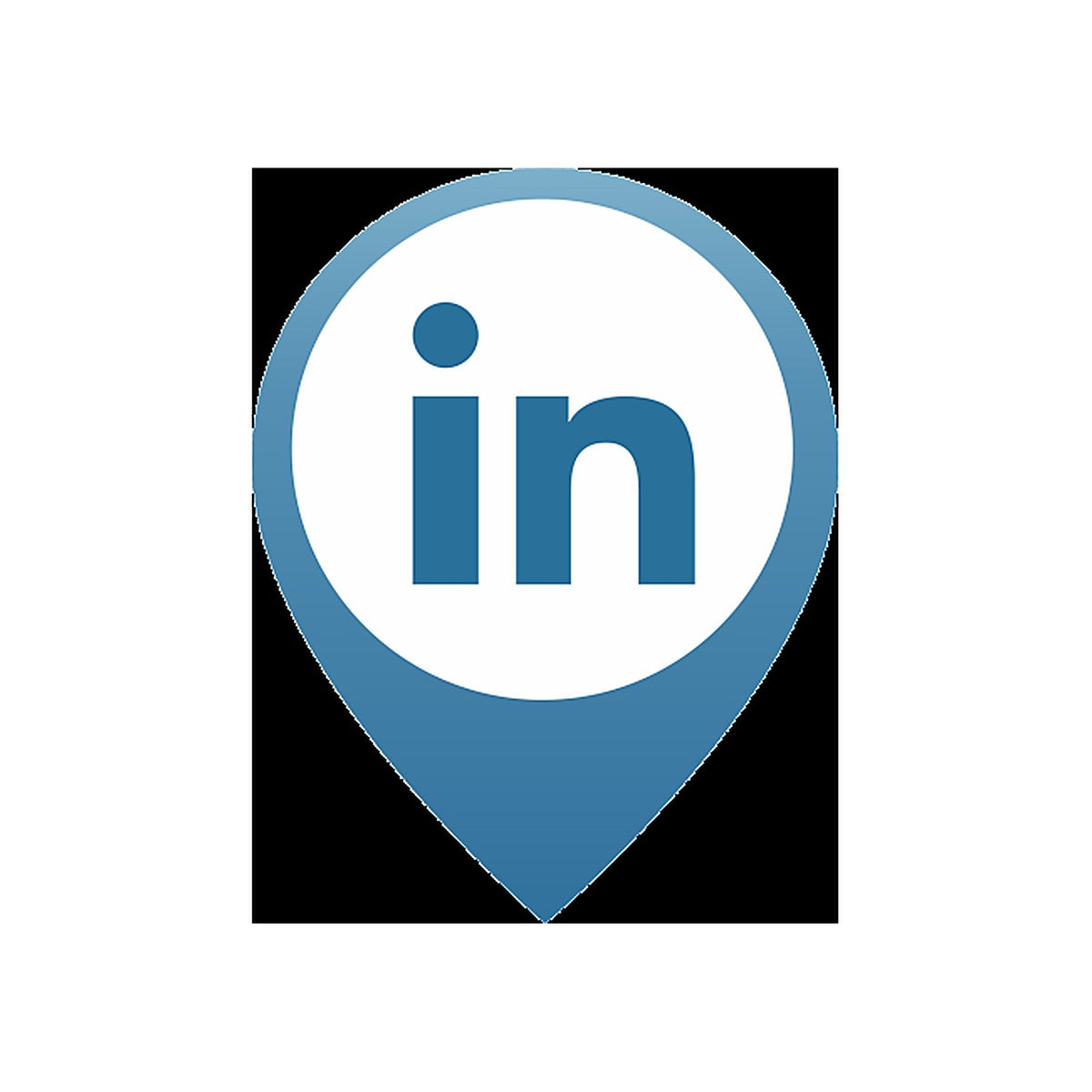 Sticker Logo LinkedIn – Signalétique Réseau Professionnel