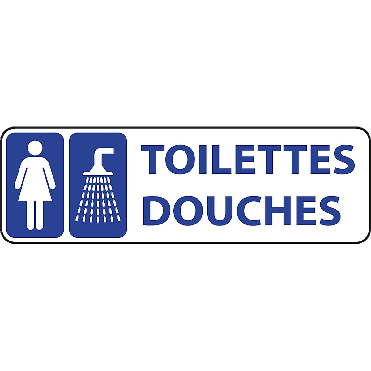 Autocollant Stickers Diamètre 18x6cm Toilette et Douche Femme