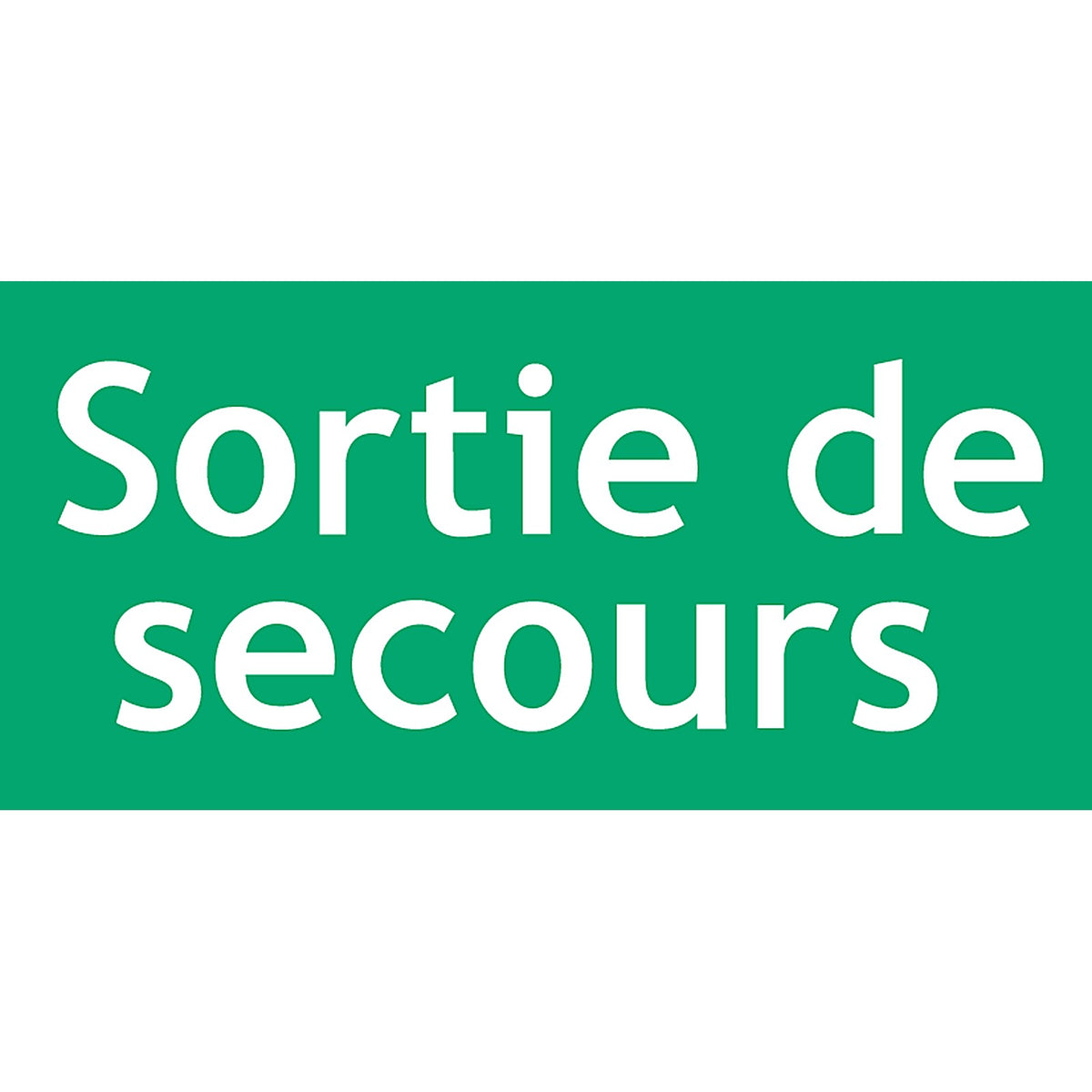 Autocollant Stickers Diamètre 18x6cm Sortie de secours