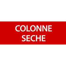 Panneau PVC 3mm 30x10cm Colonne Sèche rouge