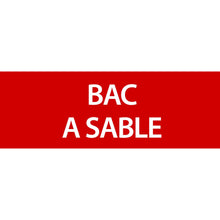 Panneau PVC 3mm 30x10cm Bac A Sable
