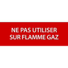 Panneau PVC 3mm 30x10cm Ne Pas Utiliser Sur Flamme Gaz
