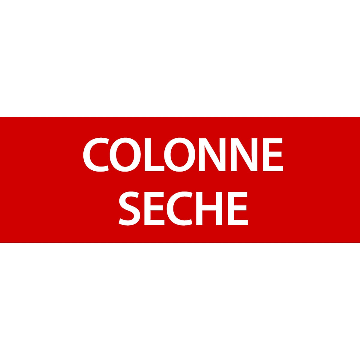 Panneau PVC 3mm 24x8cm Colonne Sèche rouge