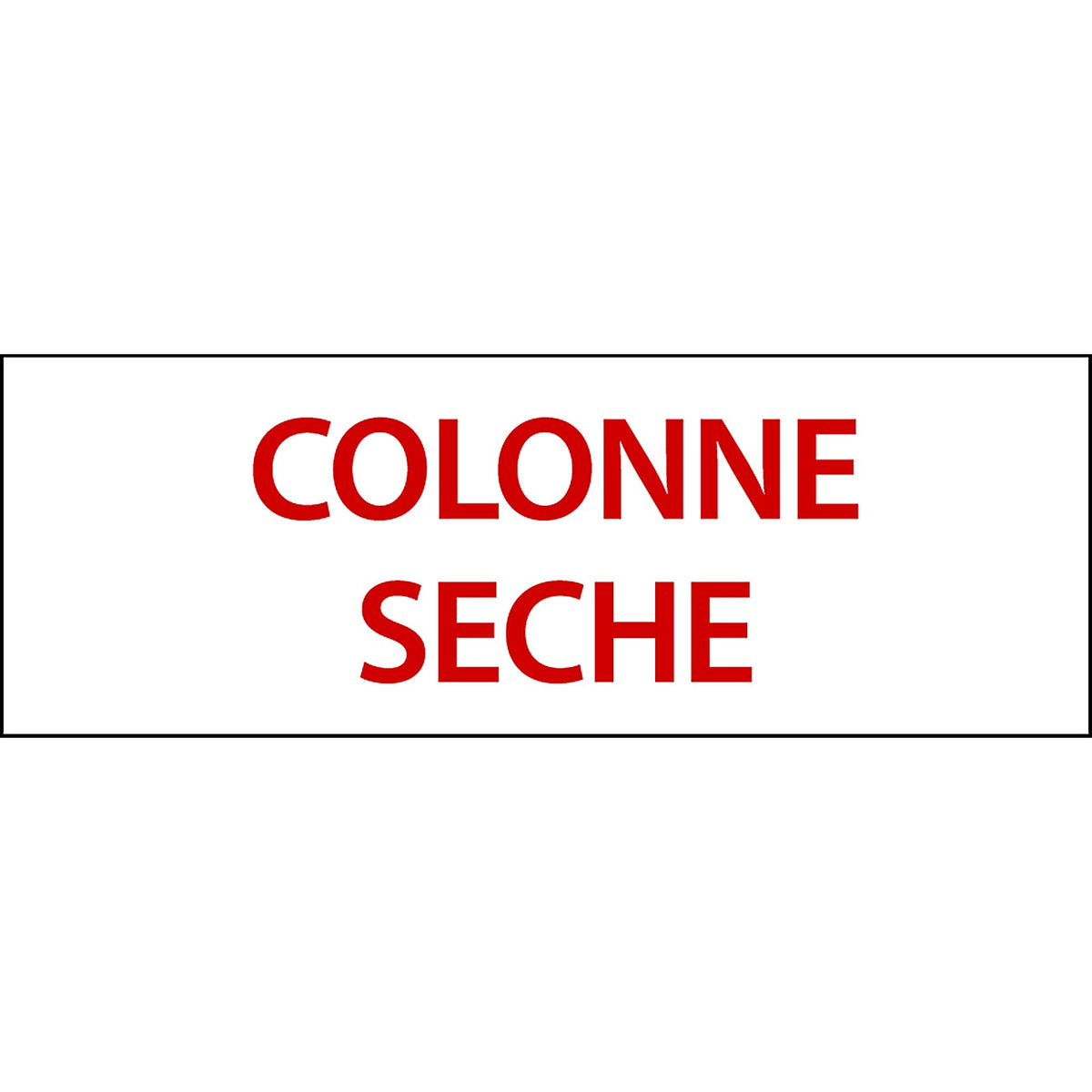 Panneau PVC 3mm 18x6cm Colonne Sèche