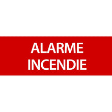 Panneau PVC 3mm 30x10cm Alarme Incendie
