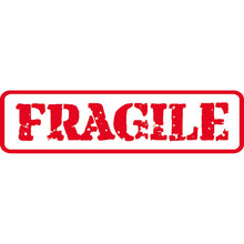 Panneau PVC 3mm 30x10cm Fragile rectangle