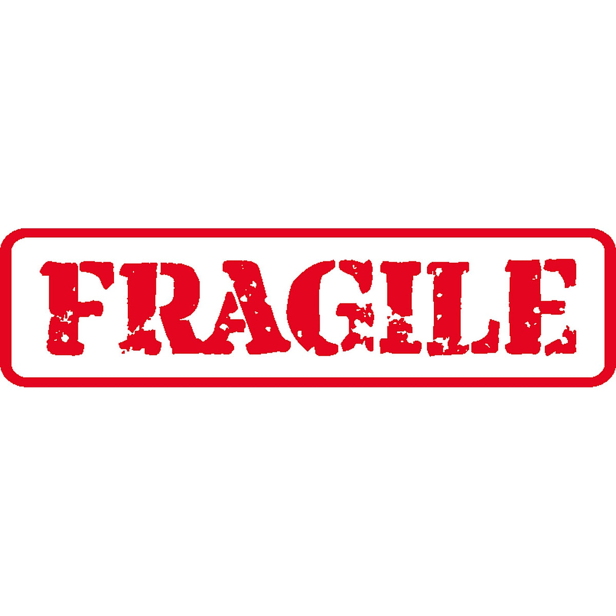 Panneau PVC 3mm 24x8cm Fragile rectangle