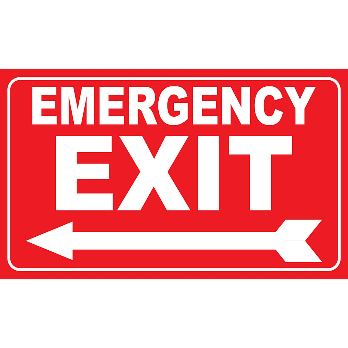 Panneau PVC 3mm 18x24cm Emergency Exit