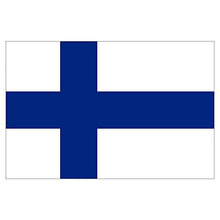Supstick Lot de 8 Autocollants Stickers Drapeau de Pays Nation Finlande Format 3x2cm
