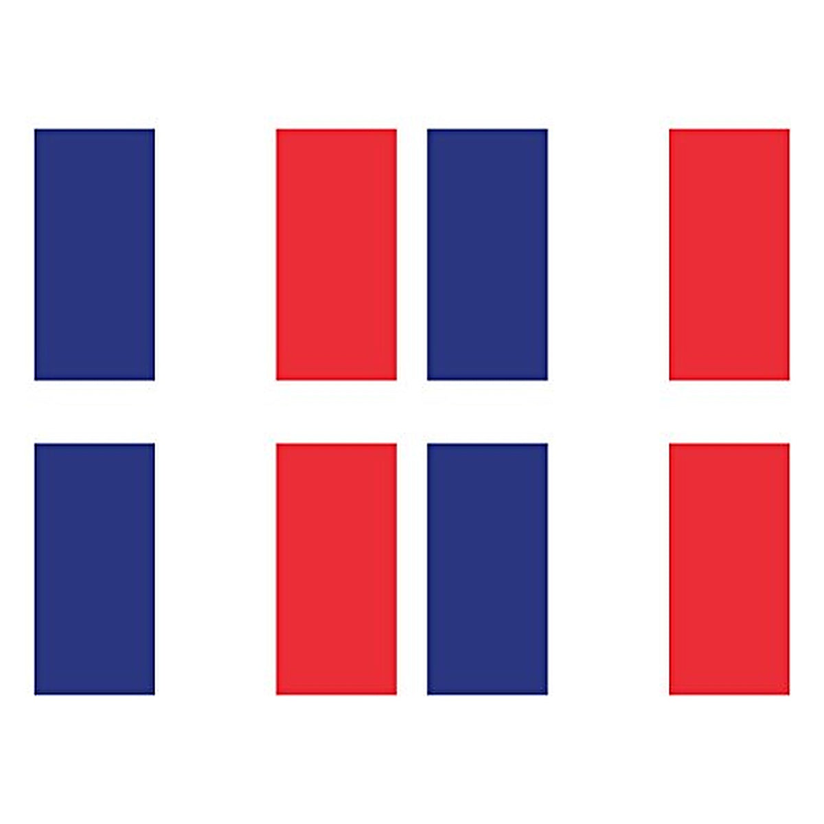 SupStick 4 Autocollants Drapeau France Format 6x4cm