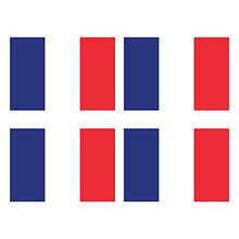 SupStick 4 Autocollants Drapeau France Format 6x4cm