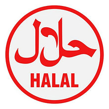 Supstick Autocollant Stickers Halal pour la Restauration de Couleur Rouge et Blanc Format 10x10cm