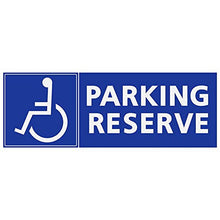 Supstick Autocollants Stickers Handicapé - Personne à mobilité réduite Parking handicapés 2 Places réservées fomrat rect