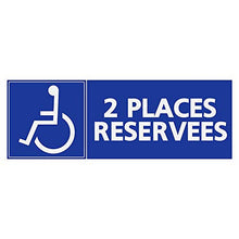 Supstick Autocollants Stickers Handicapé - Personne à mobilité réduite accès Parking flèche Droite Format rectangulaire 