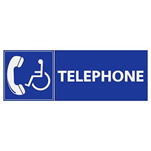 Supstick Autocollants Stickers Handicapé - Personne à mobilité réduite téléphone Format rectangulaire 10x30cm