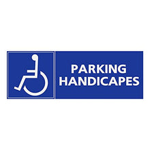 Supstick Autocollants Stickers Handicapé - Personne à mobilité réduite Parking handicapés Format rectangulaire 24x8cm