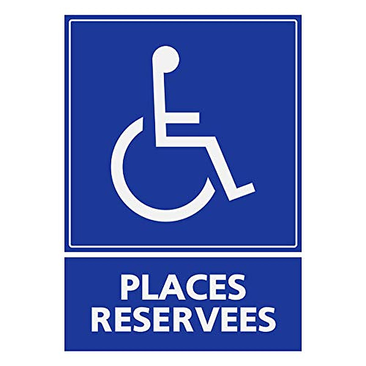 Supstick Autocollants Stickers Handicapé - Personne à mobilité réduite Parking handicapés Places réservées 3x4cm