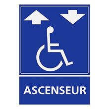 Supstick Autocollants Stickers Handicapé - Personne à mobilité réduite Ascenseur 6x8cm