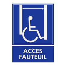 Supstick Autocollants Stickers Handicapé - Personne à mobilité réduite Ascenseur accès Fauteuil 6x8cm