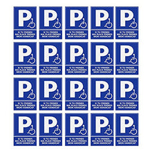 Supstick Lot de 20 Autocollants Stickers Handicapé - Personne à mobilité réduite si tu Prends ma Place, Prends Aussi Mon