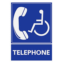 Supstick Autocollants Stickers Handicapé - Personne à mobilité réduite téléphone Dispositif Handicap 4,5x6cm