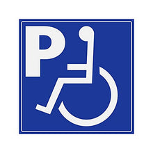 Supstick Autocollants Stickers Handicapé - Personne à mobilité réduite Parking handicapés 5x5cm