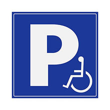 Supstick Autocollants Stickers Handicapé - Personne à mobilité réduite Parking handicapés 5x5cm