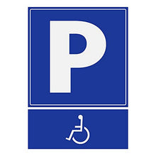 Supstick Autocollants Stickers Handicapé - Personne à mobilité réduite Parking handicapés 9x12cm