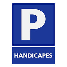 Supstick Autocollants Stickers Handicapé - Personne à mobilité réduite Parking handicapés 6x8cm