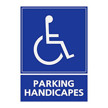 Supstick Autocollants Stickers Handicapé - Personne à mobilité réduite Parking handicapés 15x20cm