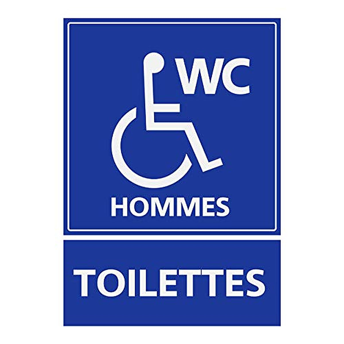 Supstick Autocollants Stickers Handicapé - Personne à mobilité réduite Toilette WC Hommes 3x4cm