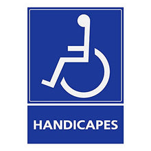 Supstick Autocollants Stickers Handicapé - Personne à mobilité réduite Parking handicapés 6x8cm