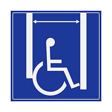 Supstick Autocollants Stickers Handicapé - Personne à mobilité réduite 25x25cm
