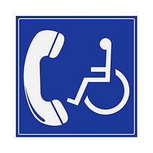Supstick Autocollants Stickers Handicapé - Personne à mobilité réduite 25x25cm