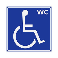 Supstick Autocollants Stickers Handicapé - Personne à mobilité réduite WC 5x5cm