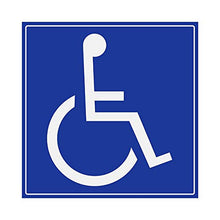 Supstick Autocollants Stickers Handicapé - Personne à mobilité réduite Format carré 5x5cm