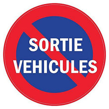 Autocollant stickers interdit de stationner Diamètre 10x10cm