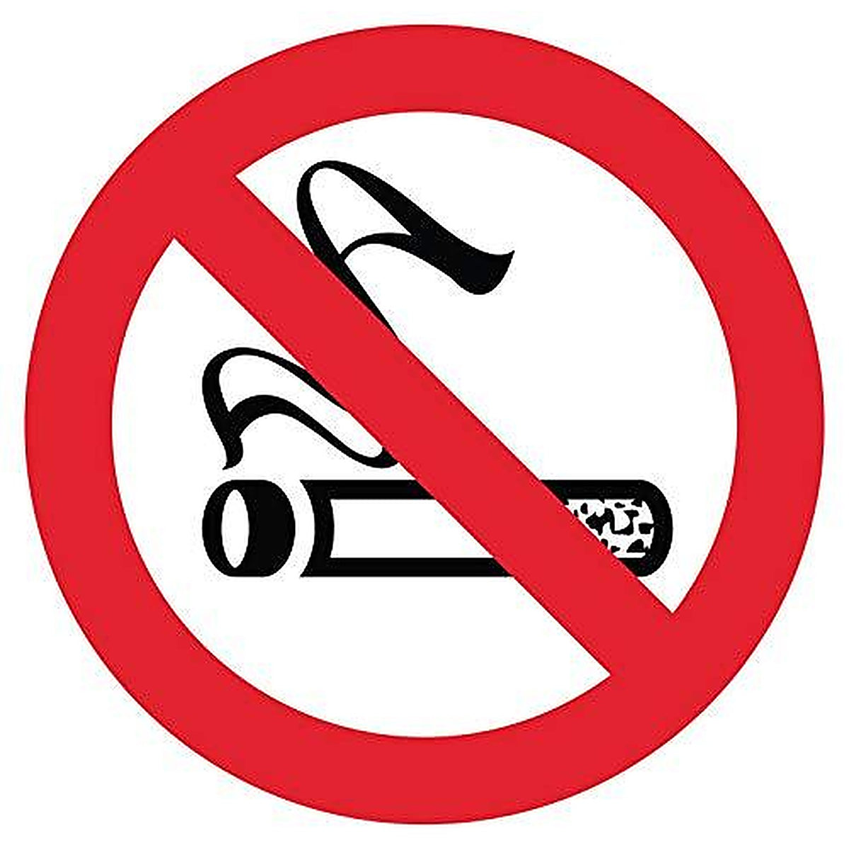 Autocollant Sticker Interdit de Fumer Diamètre 10x10cm