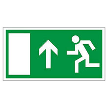 Supstick Autocollant Stickers Sortie de Secours flèche directionnelle vers Le Haut Format 25x13cm