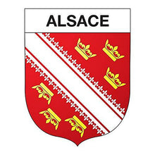 Supstick Autocollant Stickers Blason de région département Alsace Format 10x8cm