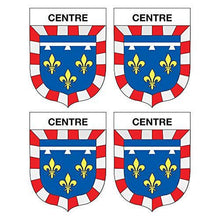 Supstick Lot de 4 Autocollants Stickers Blason de région département Centre Format 5x4cm