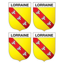 Supstick Lot de 4 Autocollants Stickers Blason de région département Lorraine Format 5x4cm