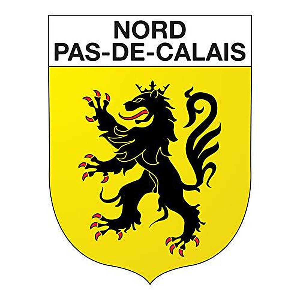 Supstick Autocollant Stickers Blason de région département Nord Pas de Calais Format 15x12cm