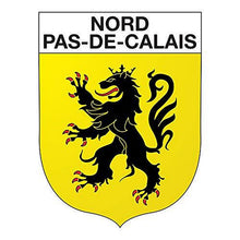 Supstick Autocollant Stickers Blason de région département Nord Pas de Calais Format 10x8cm