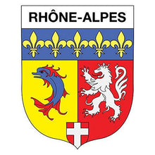 Supstick Autocollant Stickers Blason de région département Rhône Alpes Format 15x12cm