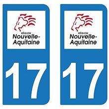 supstick 2 STICKERS AUTOCOLLANT PLAQUE IMMATRICULATION DEPT 17 Nouvelle-Aquitaine