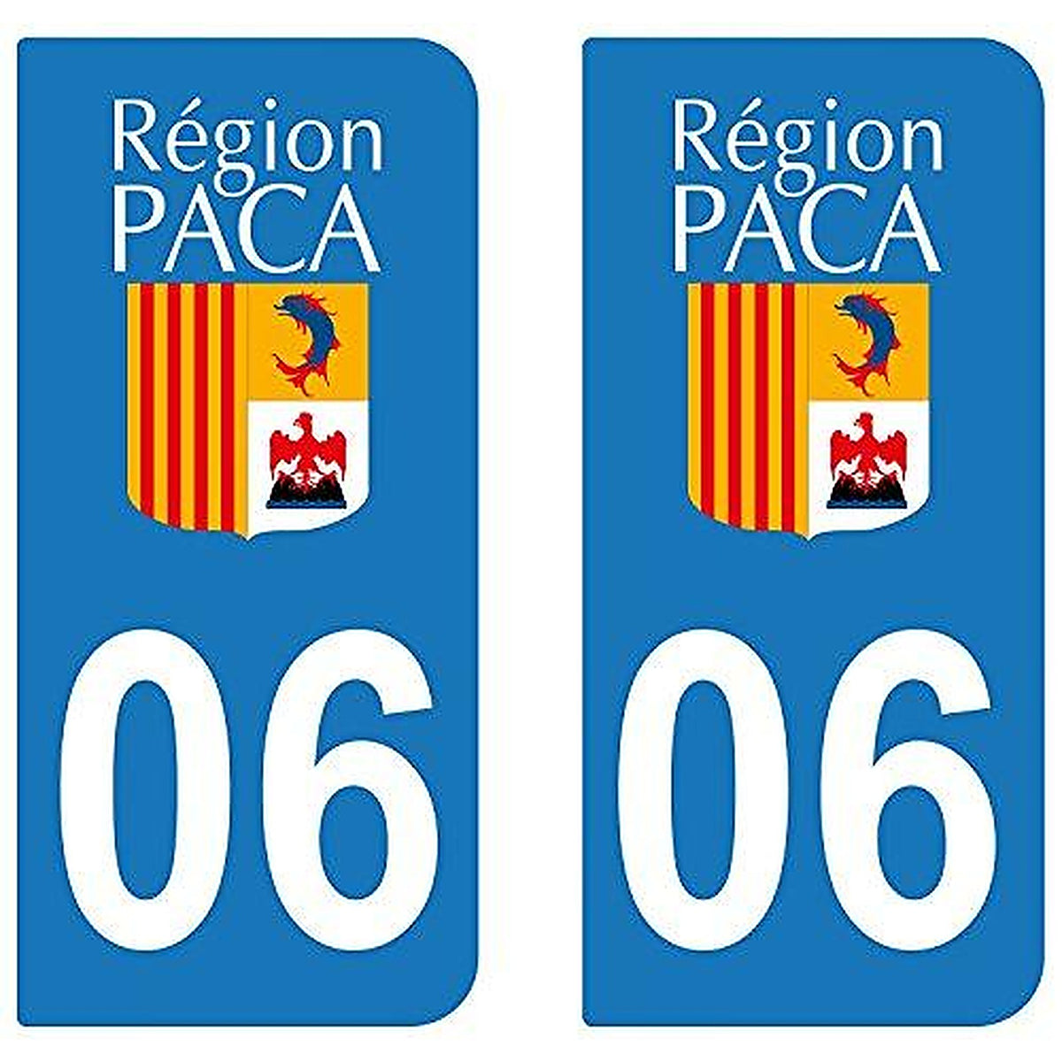 supstick 2 STICKERS AUTOCOLLANT PLAQUE IMMATRICULATION DEPT 06 Provence-Alpes-Côte d’Azur